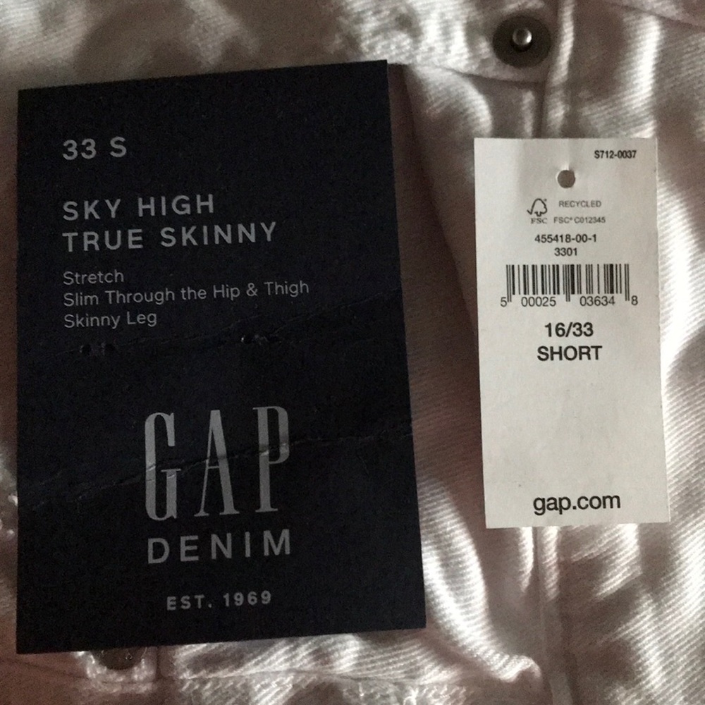 Gap white jeans short length - Picture 5 of 5